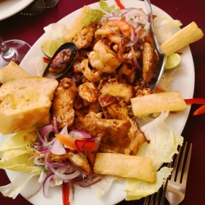 bandeja de mariscos