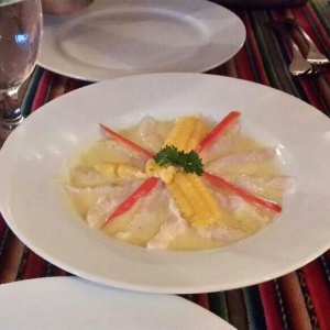 Ceviche a la huancaina