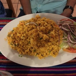 Arroz con camarones