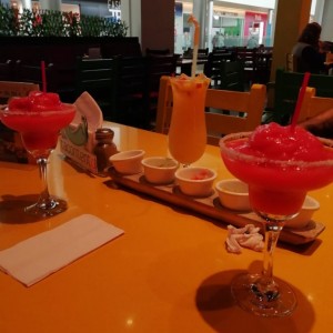 Frozen Margaritas de fresa y limonada 