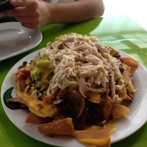 Nachos de pollo!