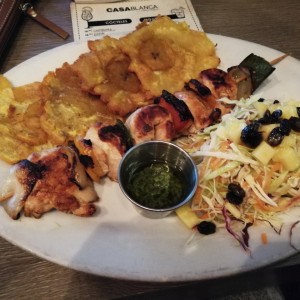 Brocheta de pollo