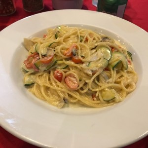 spaguetini con zuquinni 