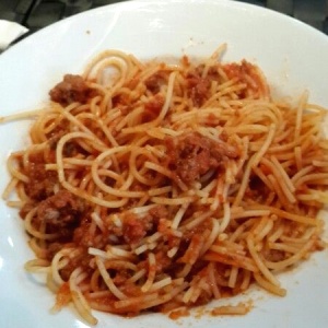 Spaguetti a la Bolognesa