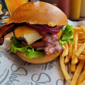 Top Burgers - American Cheese Bacon