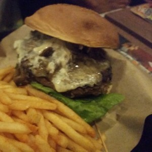 Mushroom Swiss Burger