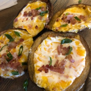 Loaded potato skins 