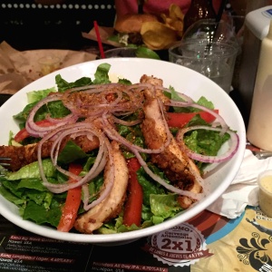 Crispy Chicken Cajun Salad