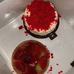 Tartaleta de fresa y Red Velvet