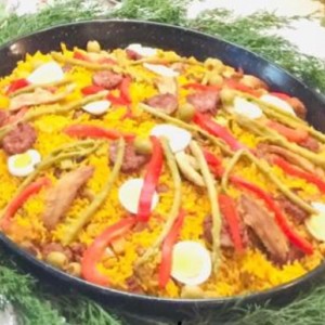 paella de carnes