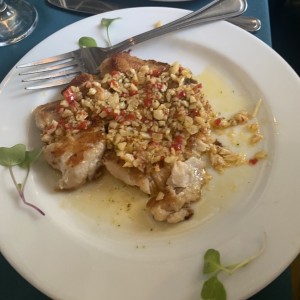 Corvina al Ajillo