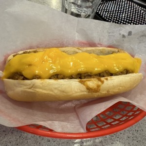 Chilli dog con queso