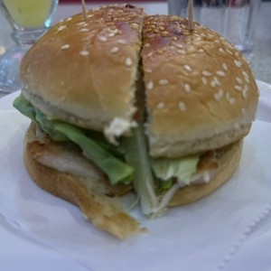 Hamburguesa de filete de pollo