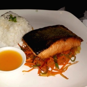 Salmon en salsa de Maracuya