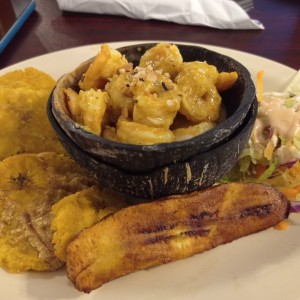 Camarones al curry y coco