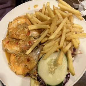 Langostino al ajillo