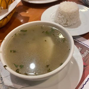 Sancocho  con arroz 