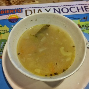 Sopa de entrada