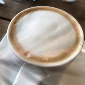 Capuccino con leche de almendras