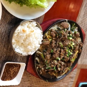 carne al estilo coreano 