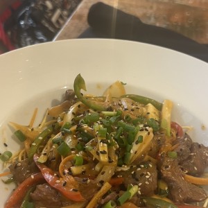 American Chow Mein de Pollo o Carne