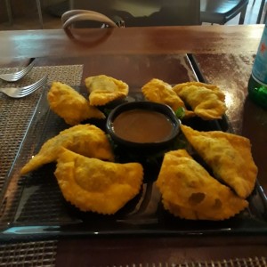 Empanadas de wanton con Lomito