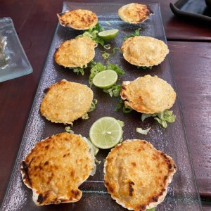 Conchuelas gratinadas