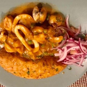 TACU TACU DE MARISCOS