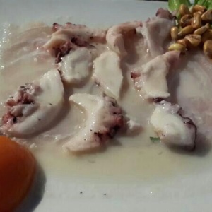 Tiradito de Pulpo y Corvina