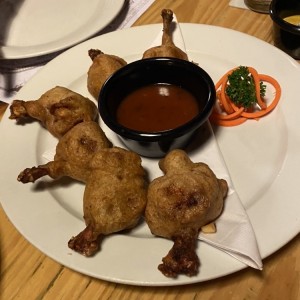 Hahncheflugel-Alitas de Pollo en Tempura de Cerveza