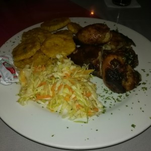 Pollo ahumado a la parrilla