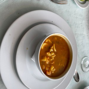 Crema de mariscos