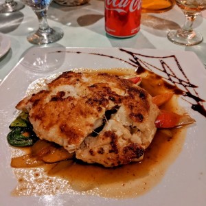 corvina con vegetales