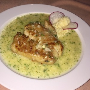 corvina en salsa verde