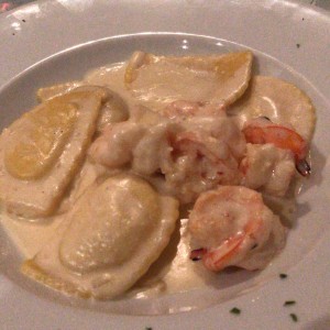 ravioli con langostino