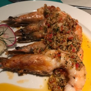 langostinos al ajillo