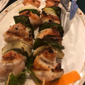 Brochetas de pollo