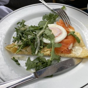 Crepe de salmon