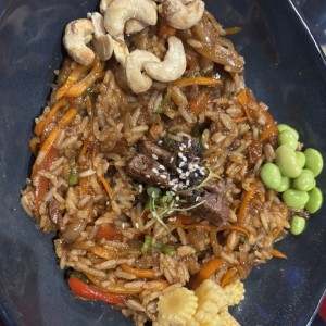 Wok Lomito en salsa de ostras