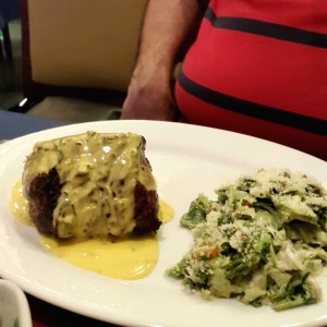 Chateaubriand  con ensalada cesar 