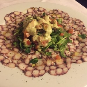 carpaccio de pulpo