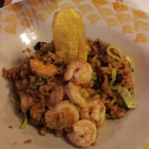 Arroz de Coco cremoso con Camarones